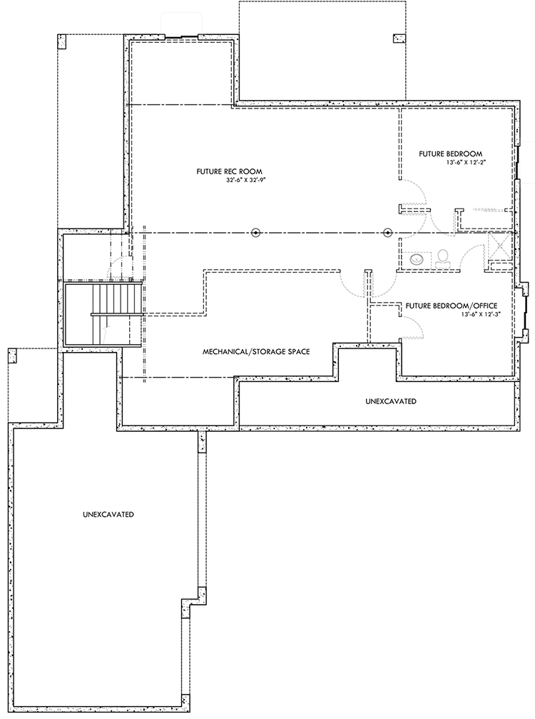 Plan 64406SC: 4 Bed Craftsman with Options - Floor Plan - Unfinished Basement  - Craftsman, Northwest