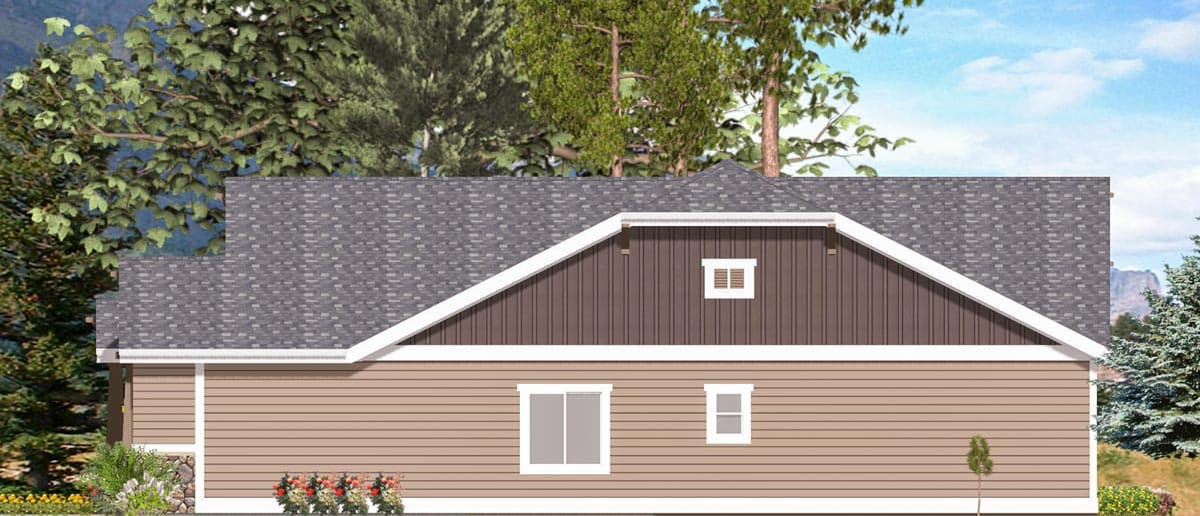 Plan 64410SC: 2 Bed Bungalow with Rear Covered Patio - 1760 Sq Ft - Image #6 - Bungalow, Craftsman, Northwest