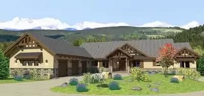 Mountain House Plan with Optional Lower Level