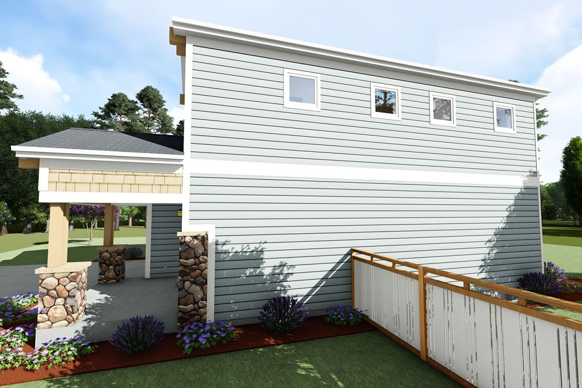 Plan 64418SC: Stylish Craftsman with Three Bedrooms - Image #7 - Bungalow, Craftsman, Northwest