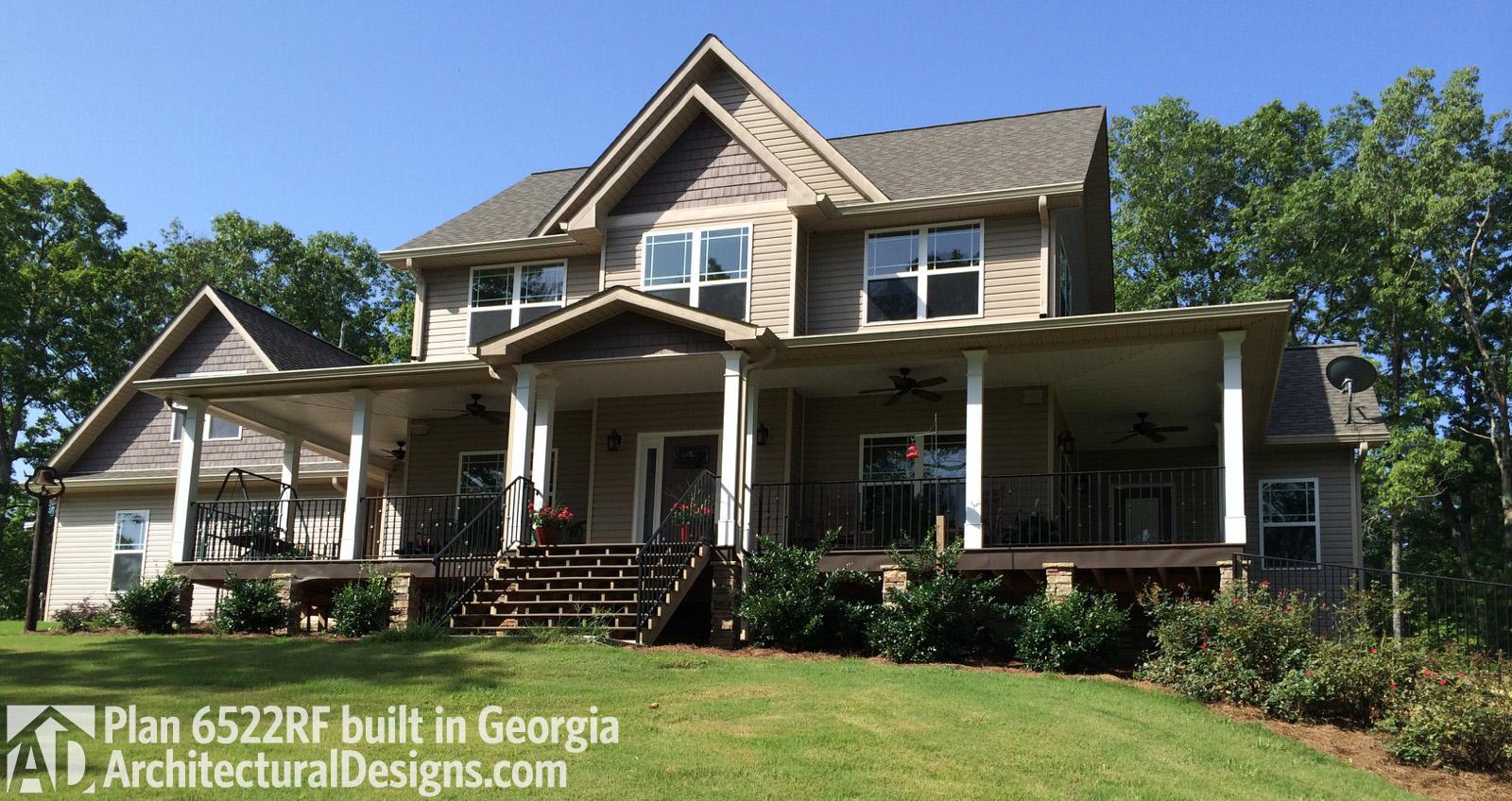 build gallery item - House Plan 6522RF comes to life in Georgia