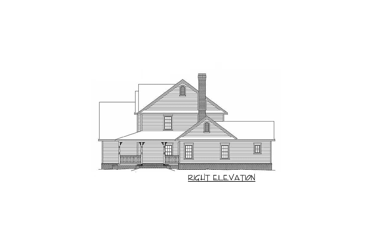 Plan 6539RF: Country Farmhouse Plan With Lots of Extras - Image #7 - Country, Farmhouse