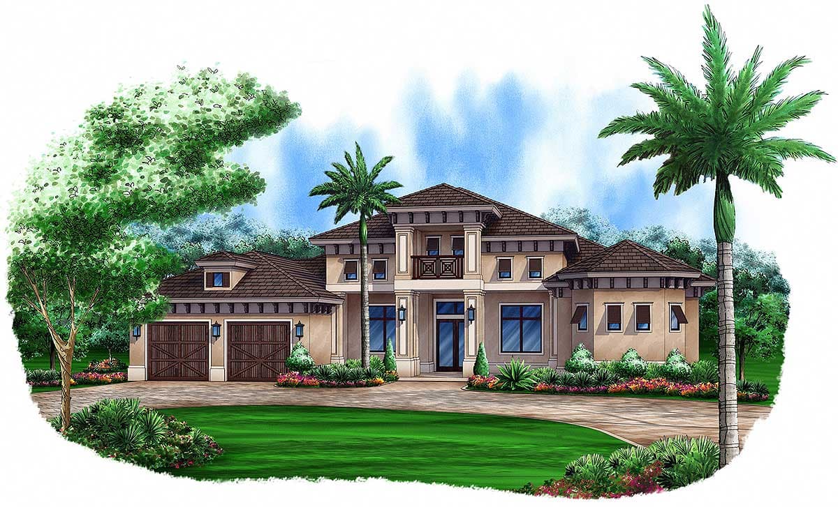Plan 65614BS: One Story Four Bed Beauty - Image #14 - Florida-Style, Southern, Transitional