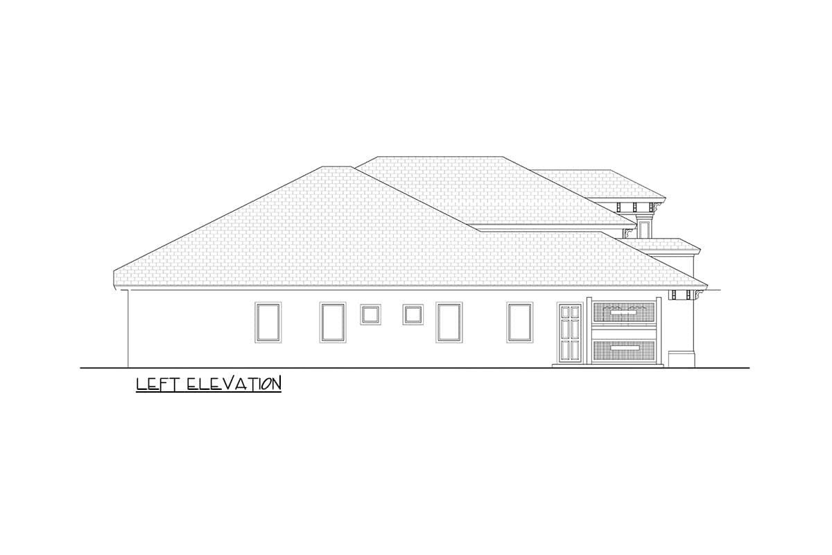 Plan 65614BS: One Story Four Bed Beauty - Image #16 - Florida-Style, Southern, Transitional