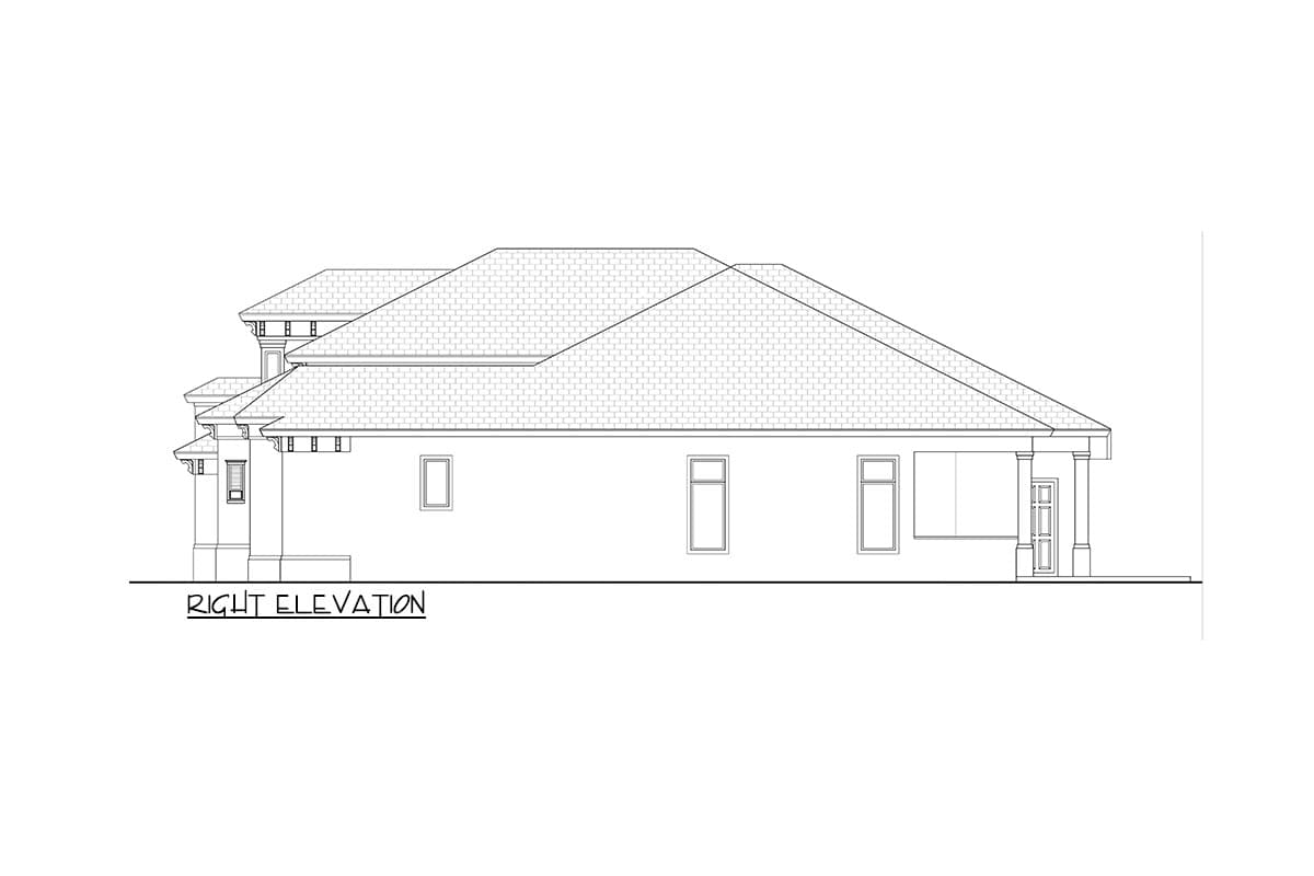 Plan 65614BS: One Story Four Bed Beauty - Image #18 - Florida-Style, Southern, Transitional