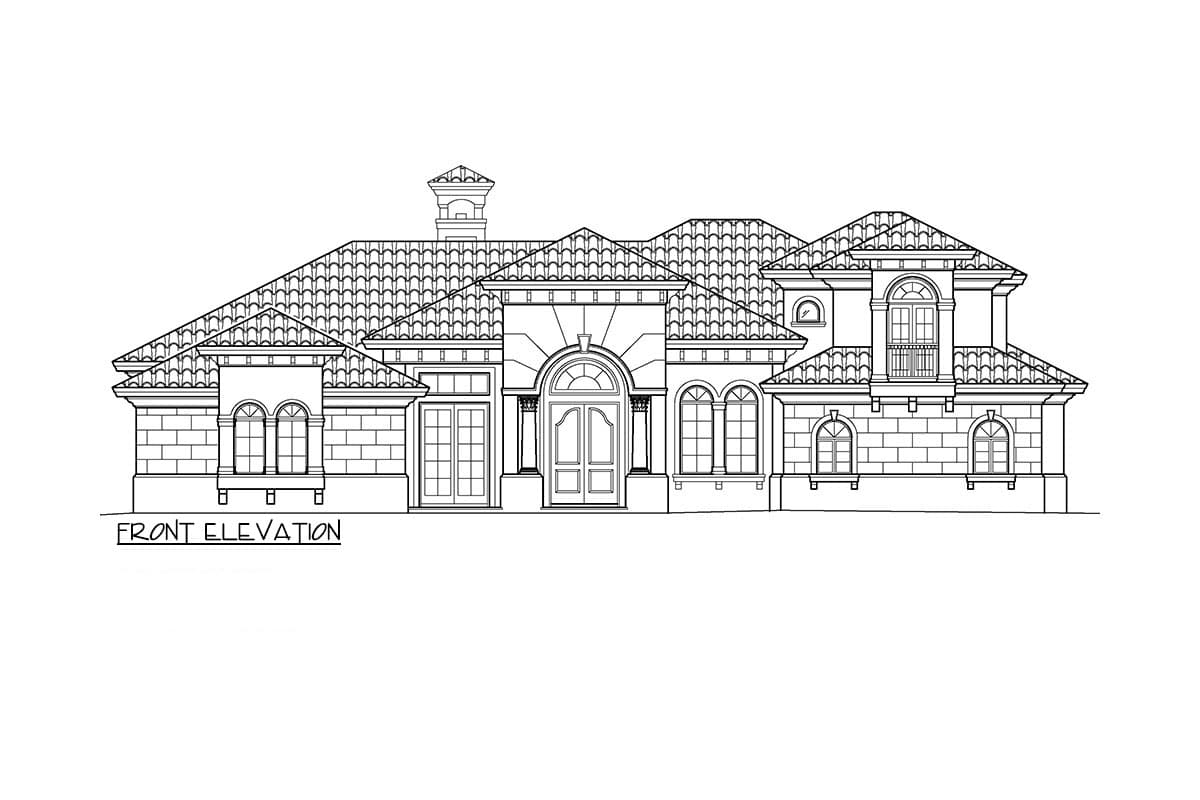 Plan 66115WE: Elegant Living and Magnificent Views - Image #14 - Florida-Style, Mediterranean, Tuscan