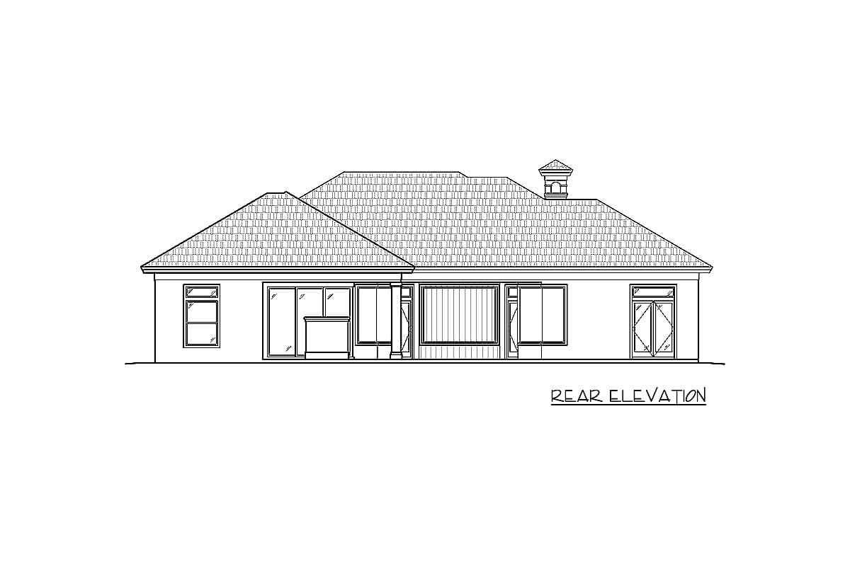 Plan 66161WE: Cascading Roof Lines - Image #9 - Florida-Style, Mediterranean