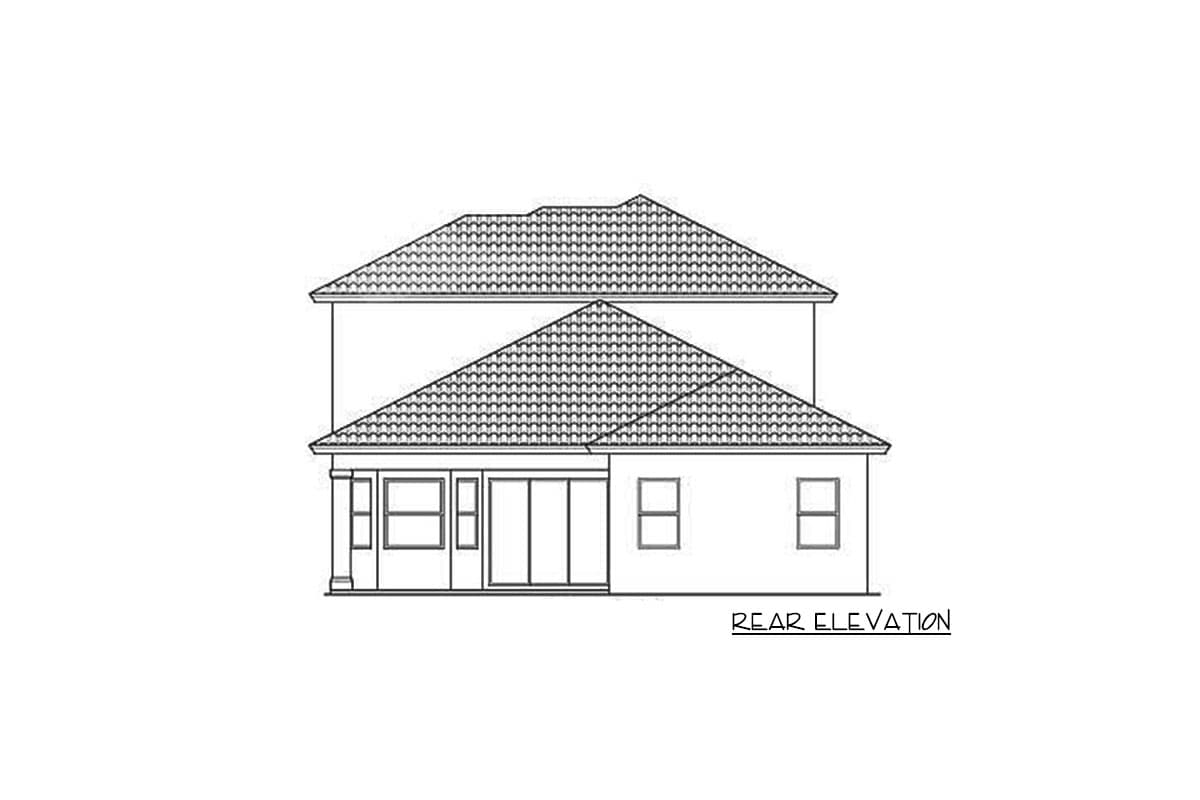 Plan 66248WE: Narrow Lot Mediterranean House Plan - 3012 Sq Ft - Image #46 - European, Florida-Style, Mediterranean, Spanish
