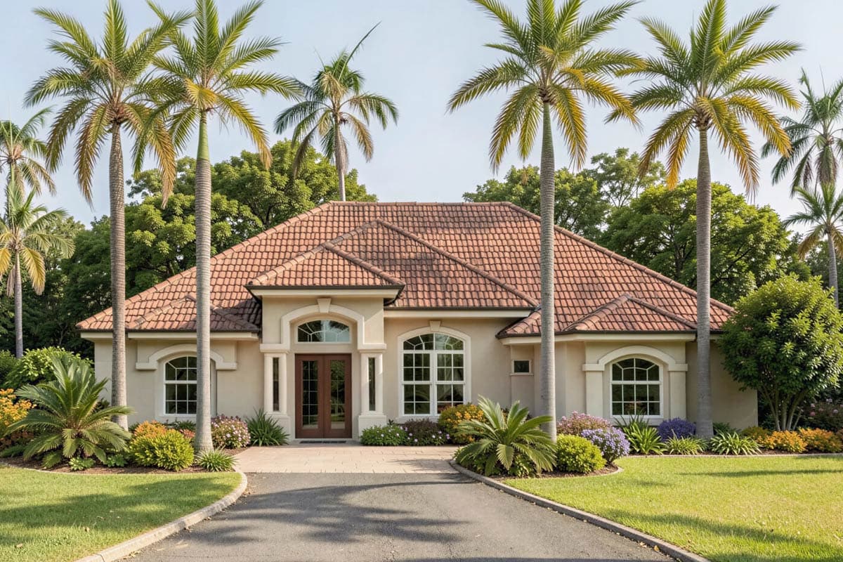 Set Rendering Kitchen Plan 66252WE: Mediterranean Style House Plan Featuring 3 Bedrooms and ...