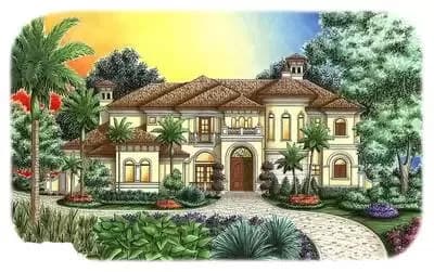 Stunning Tuscan House Plan