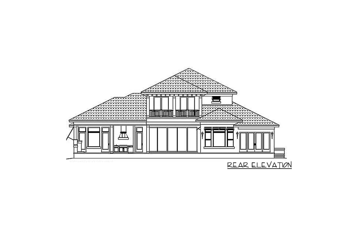 Plan 66305WE: Coastal Contemporary with Loads of Outdoor Spaces - 3469 Sq Ft - Image #14 - Coastal Contemporary, European, Mediterranean, Spanish, Transitional
