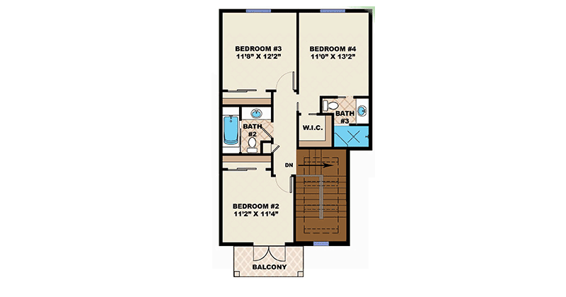 Plan 66319WE: Elegant Florida-Style House Plan with Outdoor Kitchen and First-Floor Master - Floor Plan - 2nd Floor - Florida-Style, Mediterranean, Southern
