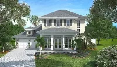 Master Down French Colonial House Plan