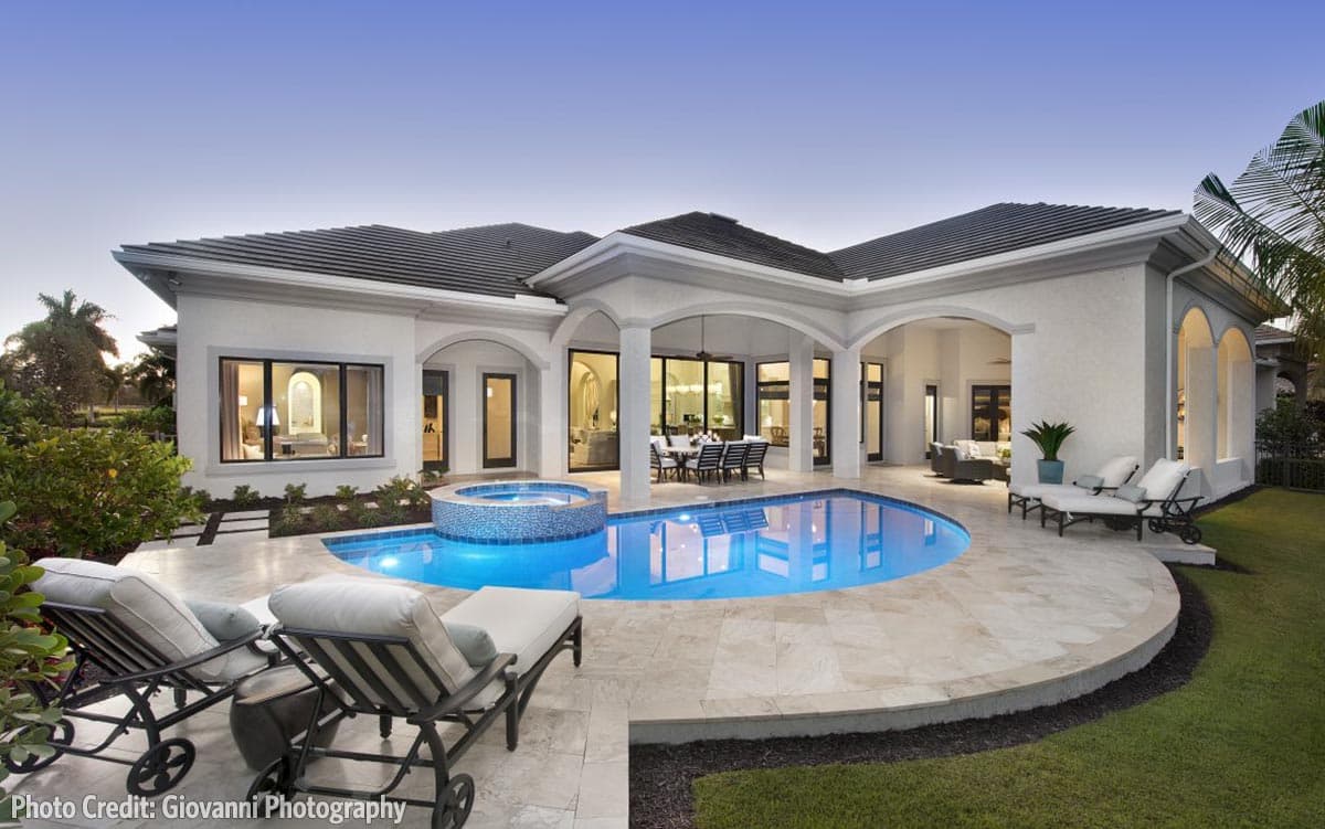 Plan 66355WE: 4 Bed Luxury Mediterranean Home Plan with Vaulted Great Room - 4386 Sq Ft - Image #12 - Coastal, Coastal Contemporary, Florida-Style, Mediterranean