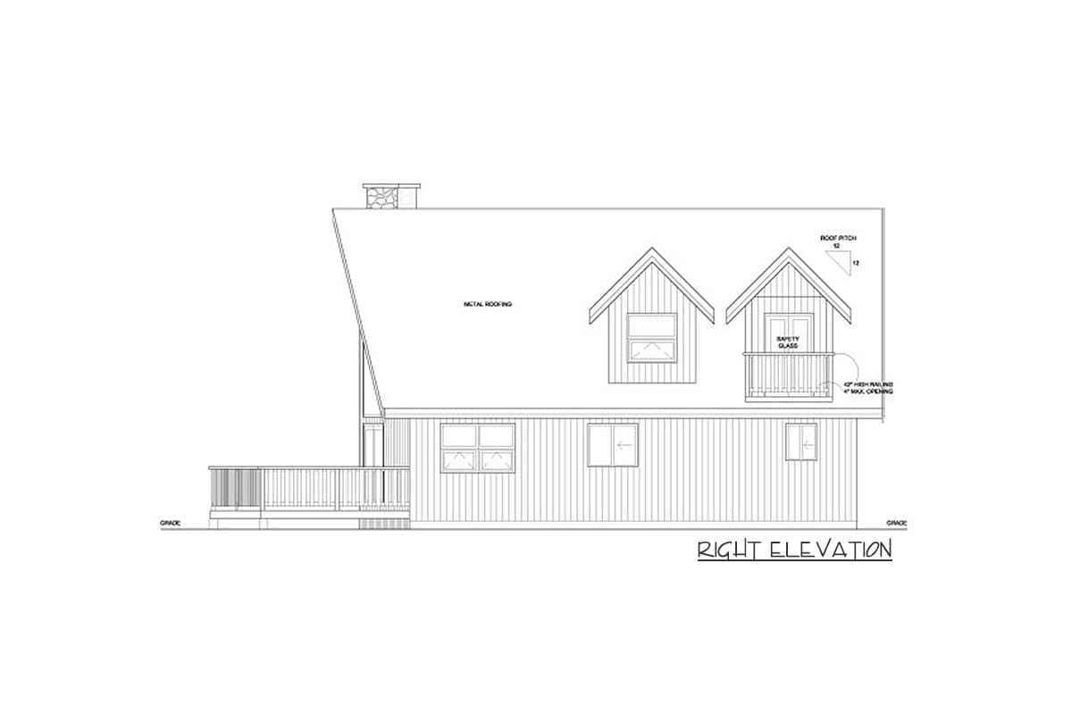 Plan 6705MG: Rustic Styling - Image #5 - A-Frame, Cottage, Mountain, Vacation