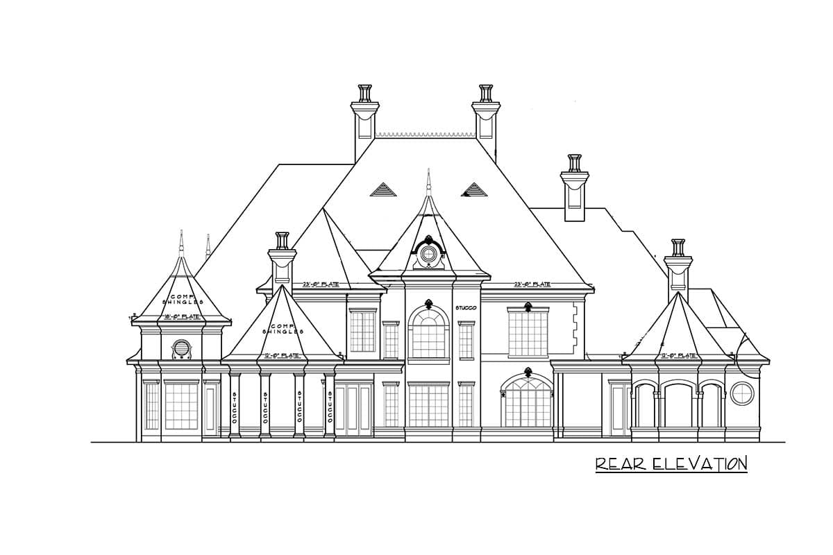 Plan 67094GL: King of the Castle - Image #12 - European, French Country