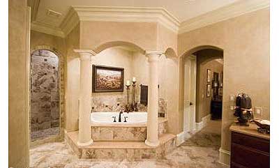 Plan 67114GL: Elegant Stone and Stucco Luxury 4-Bed House Plan - Image #12 - European