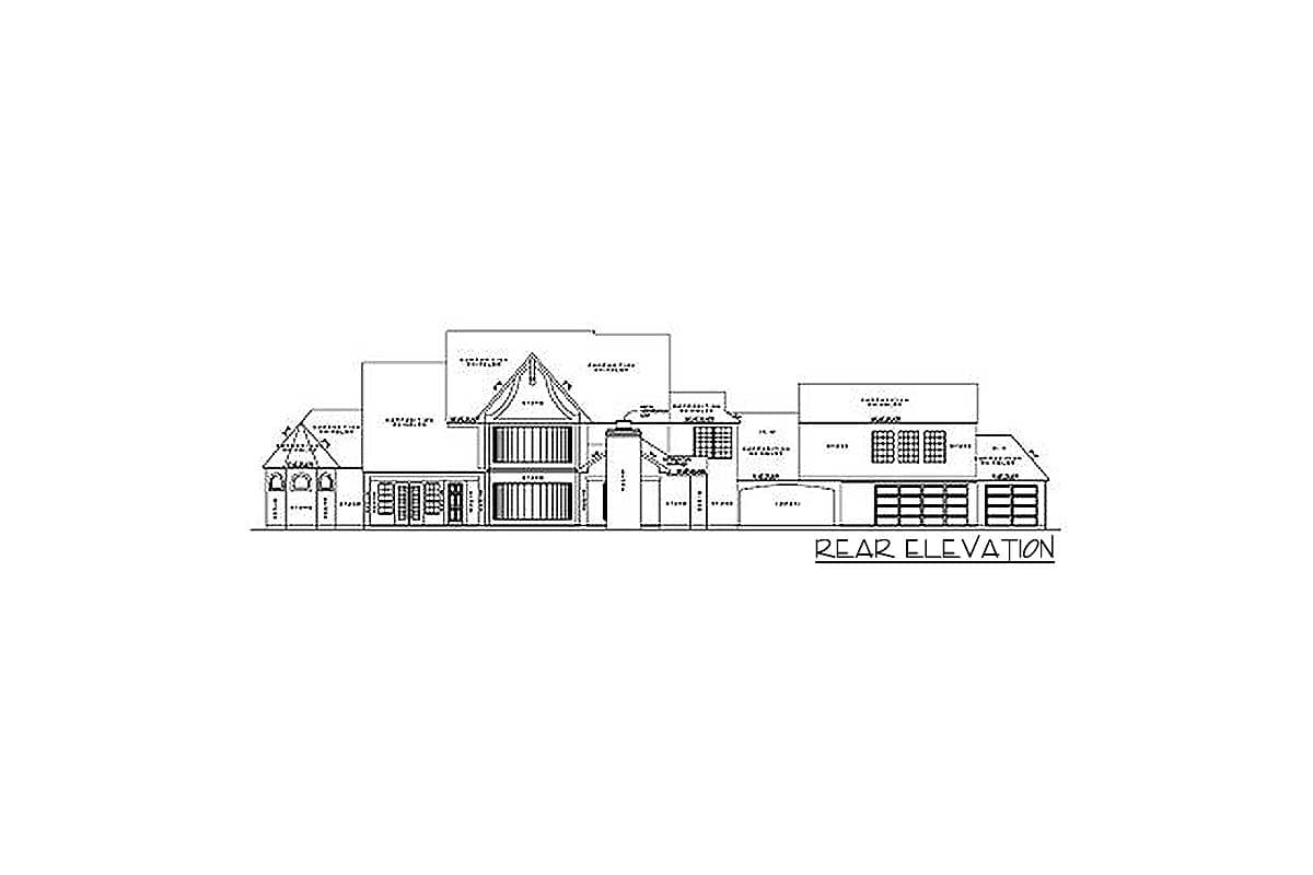 Plan 67114GL: Elegant Stone and Stucco Luxury 4-Bed House Plan - Image #21 - European