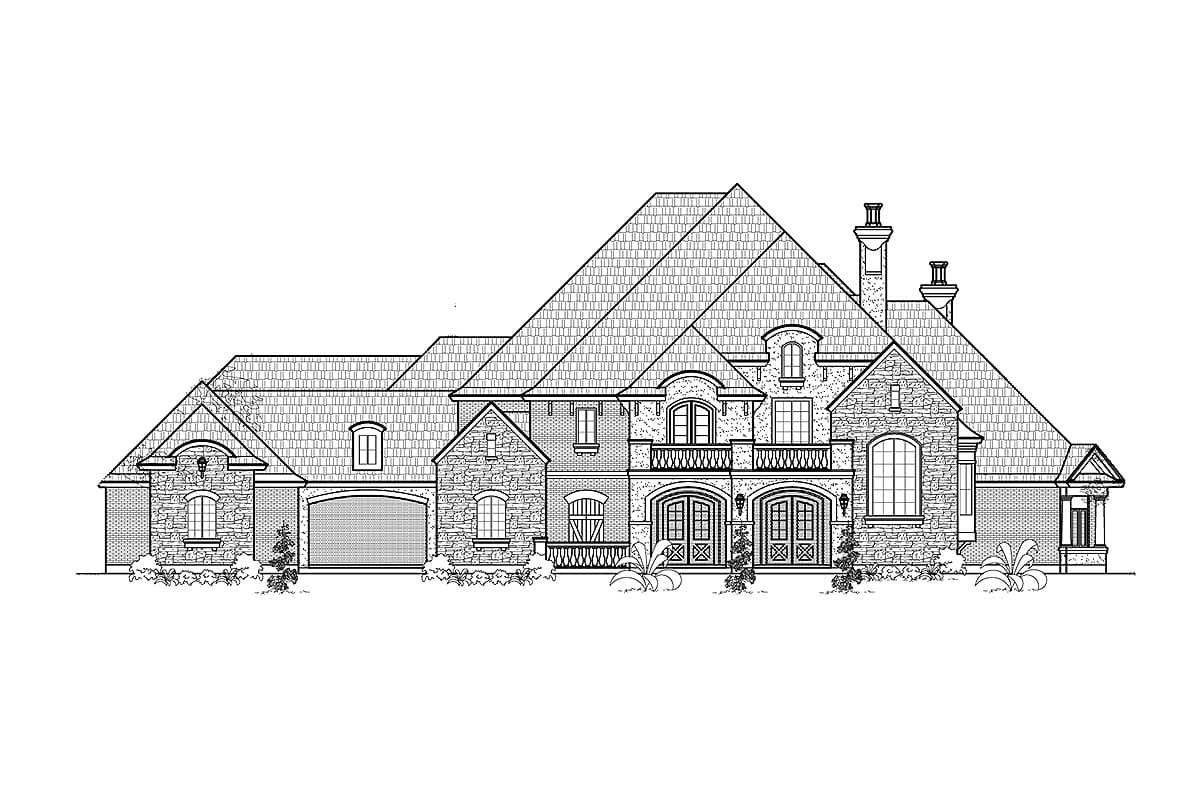 Plan 67115GL: French Country Estate Home Plan - Image #12 - European, French Country