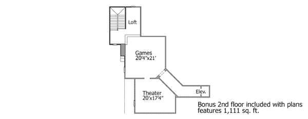 Plan 67117GL: Exclusive Luxury Home Plan - Floor Plan - Bonus - European