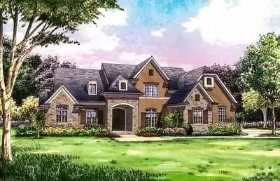 4-Bed House Plan with Second Floor Games Room