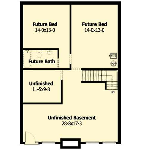 Plan 6740MG: Roomy Vacation Retreat - Floor Plan - Lower Level - Cottage, Mountain, Vacation