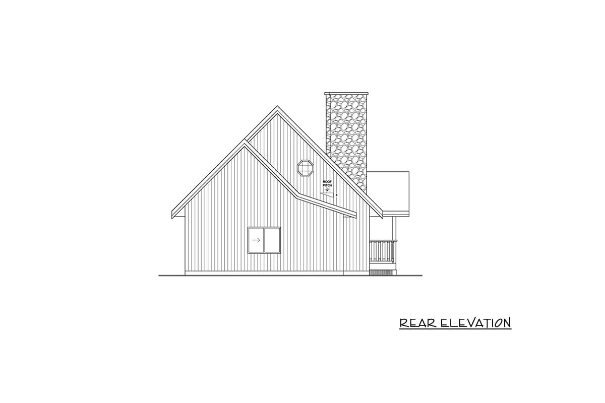 Plan 6770MG: Two Bedroom Vacation Retreat - Image #4 - Mountain, Vacation