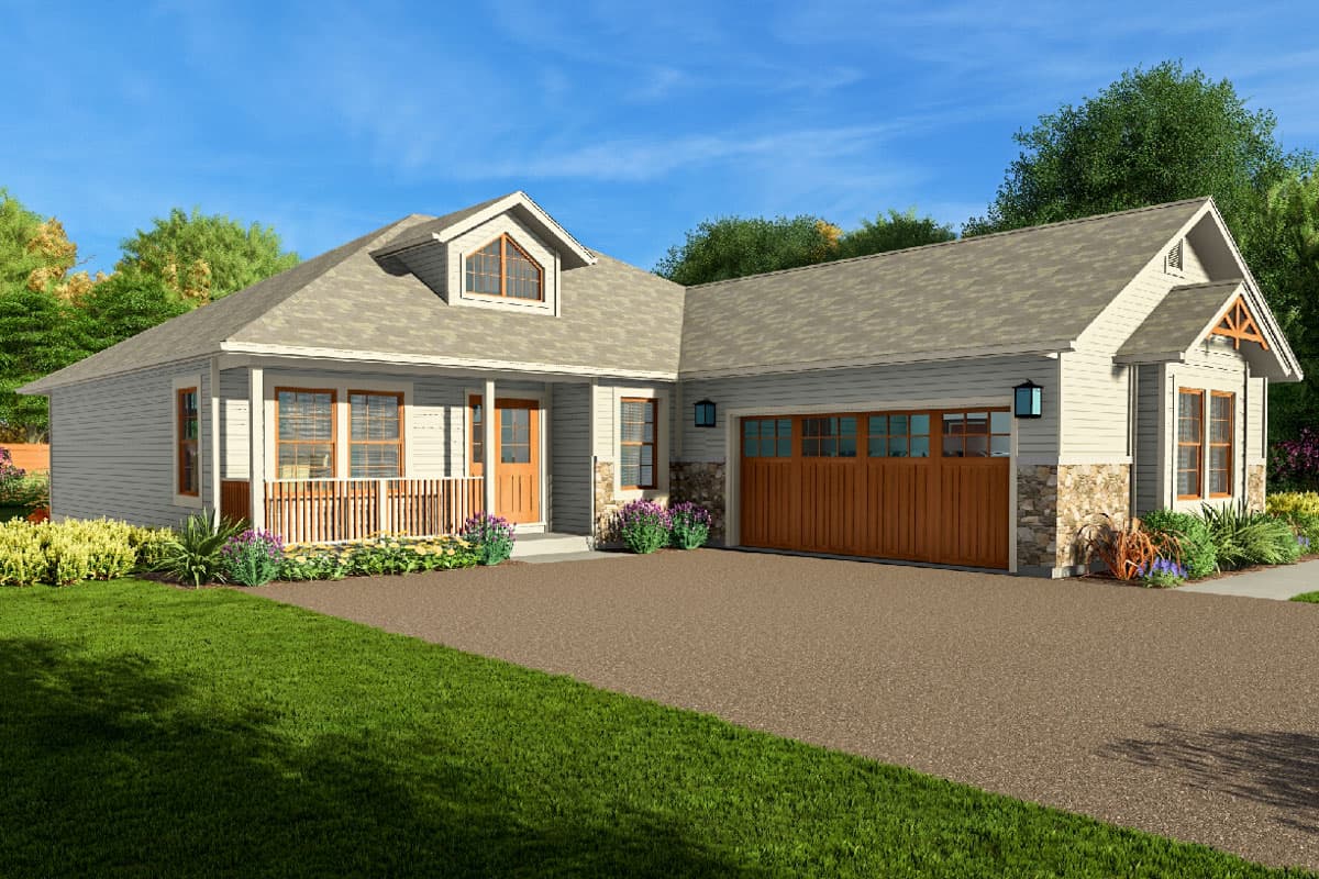 Plan 67708MG: One-Story House Plan with Arts and Crafts Styling - 1546 Sq Ft - Image #5 - Cottage, Craftsman, Northwest, Ranch