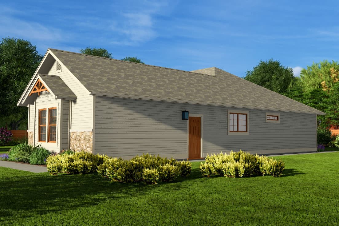 Plan 67708MG: One-Story House Plan with Arts and Crafts Styling - 1546 Sq Ft - Image #4 - Cottage, Craftsman, Northwest, Ranch