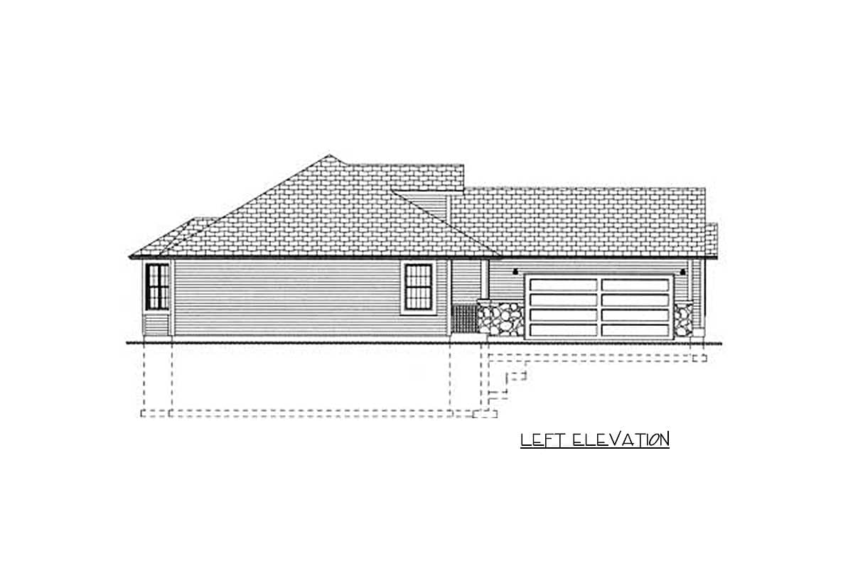 Plan 67708MG: One-Story House Plan with Arts and Crafts Styling - 1546 Sq Ft - Image #6 - Cottage, Craftsman, Northwest, Ranch