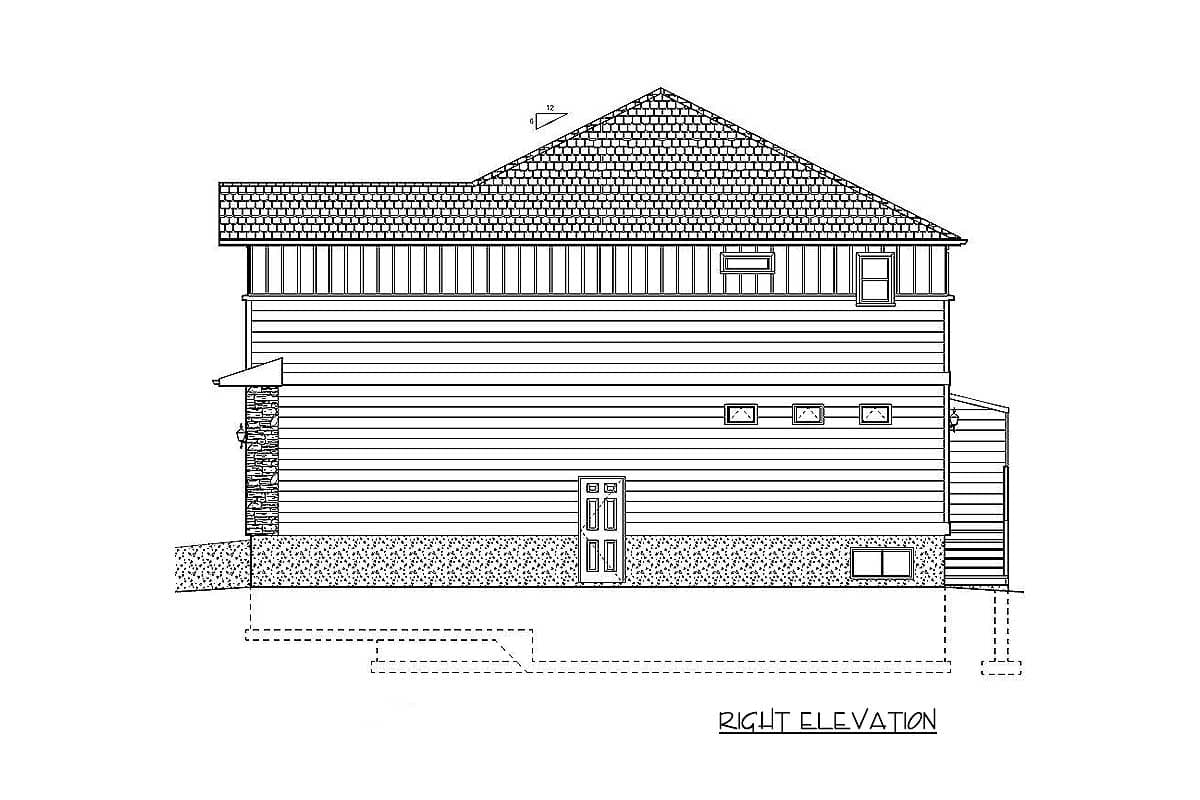 Plan 67717MG: Side-By-Side Craftsman Duplex House Plan - 1422 Sq Ft 3 Bed Units - Image #5 - Craftsman, Traditional