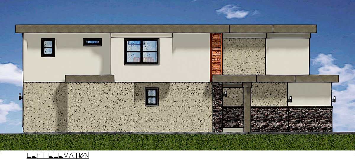 Plan 67718MG: Duplex House Plan For The Small Narrow Lot - 1421 Sq Ft 3 Bedroom Units - Image #6 - Contemporary, Northwest