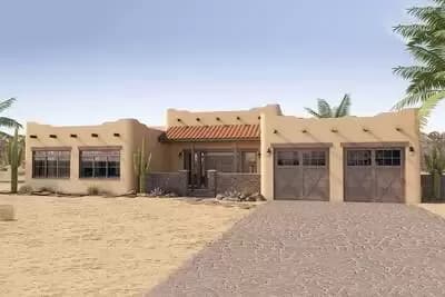 Adobe Style House Plan with ICF Walls