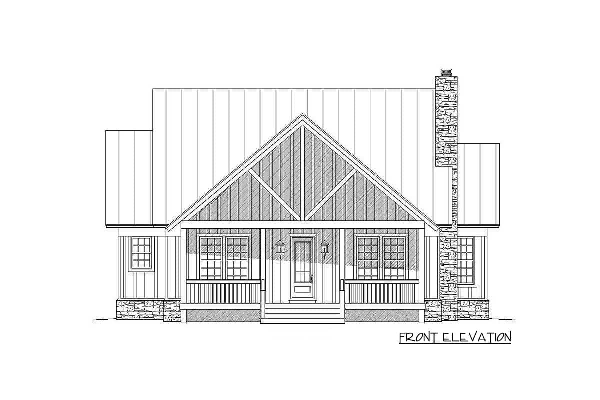 Plan 68400VR: Cottage Escape with 3 Master Suites - Image #20 - Cottage, Country, Mountain, Traditional