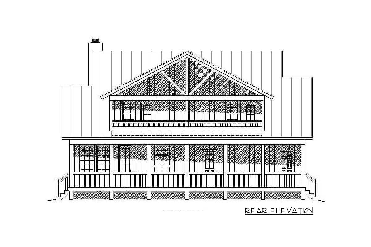Plan 68400VR: Cottage Escape with 3 Master Suites - Image #21 - Cottage, Country, Mountain, Traditional