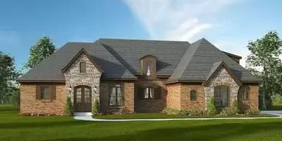 Flexible European House Plan