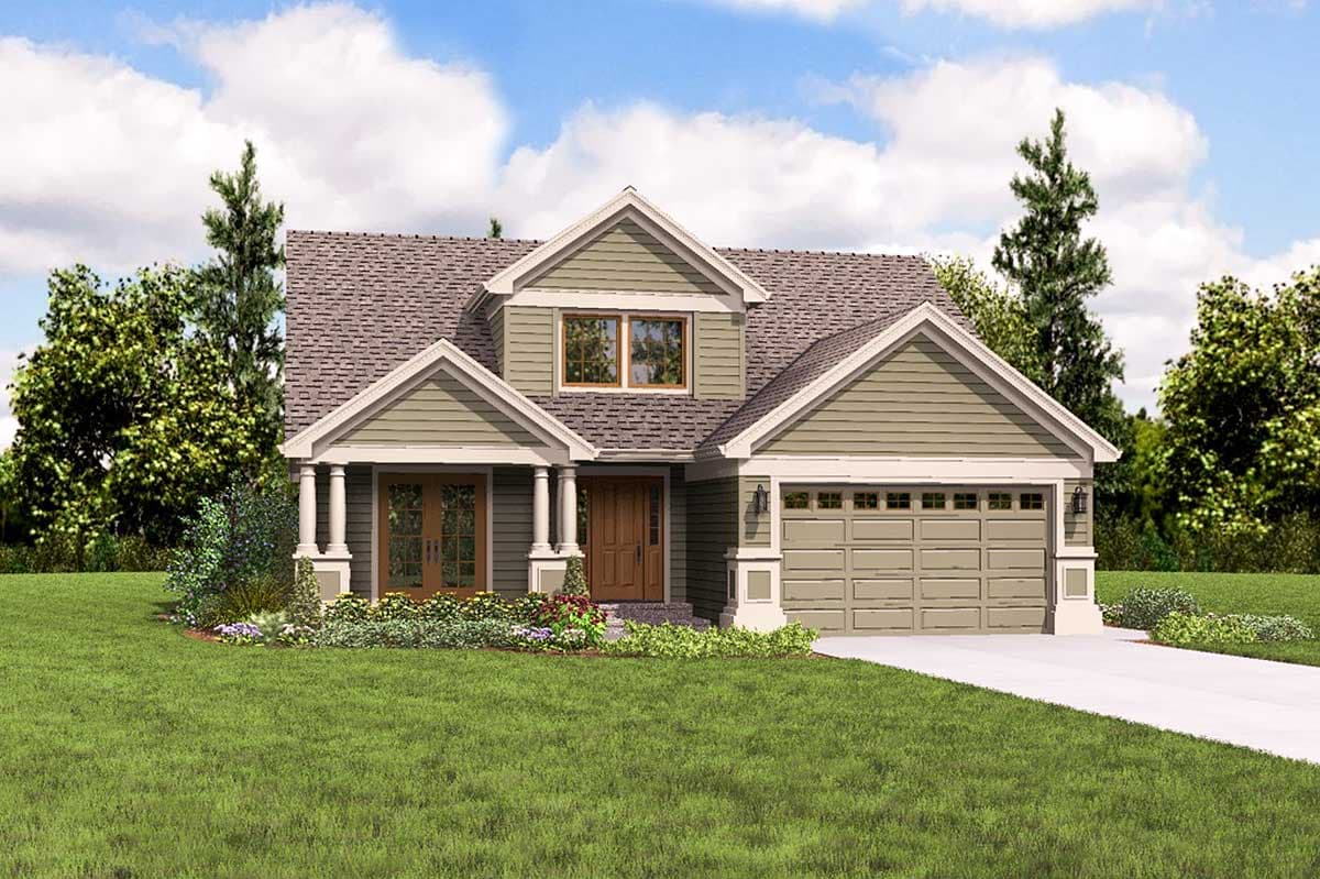 Plan 6858AM: Compact Craftsman Style - Image #8 - Country, Craftsman, Northwest
