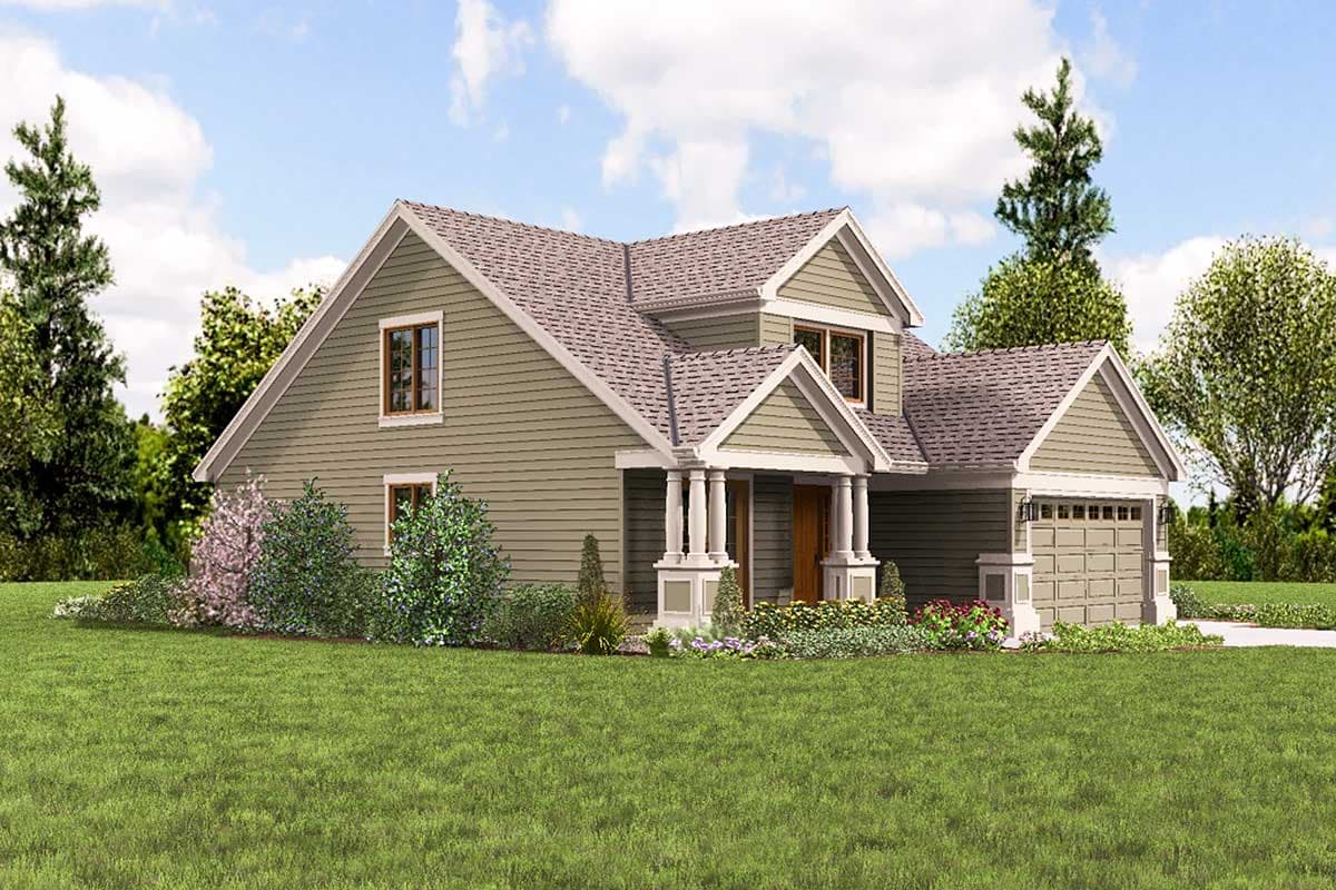 Plan 6858AM: Compact Craftsman Style - Image #9 - Country, Craftsman, Northwest
