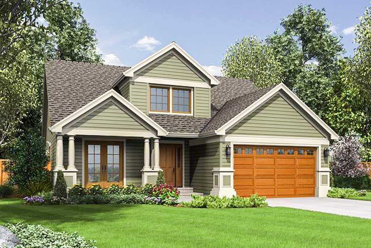 Plan 6858AM: Compact Craftsman Style - Image #7 - Country, Craftsman, Northwest