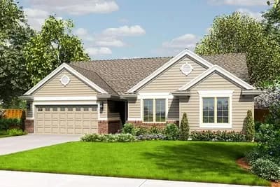 3-Bed One-Story Home Plan with Plentiful Storage