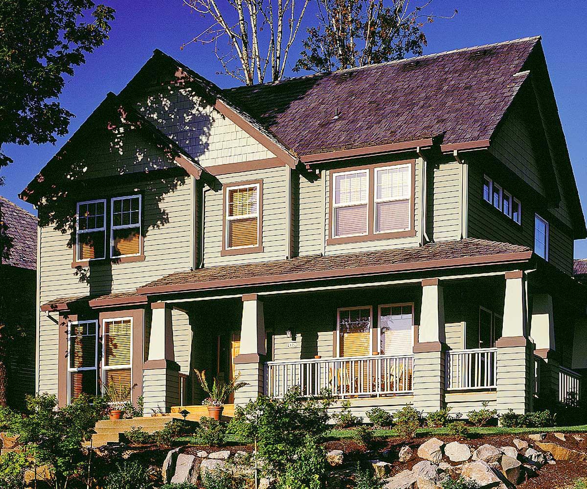 Plan 6873AM: House Plan For the Corner Lot with L-Shaped Front Porch - 2287 Sq Ft - Image #5 - Country, Craftsman, Northwest