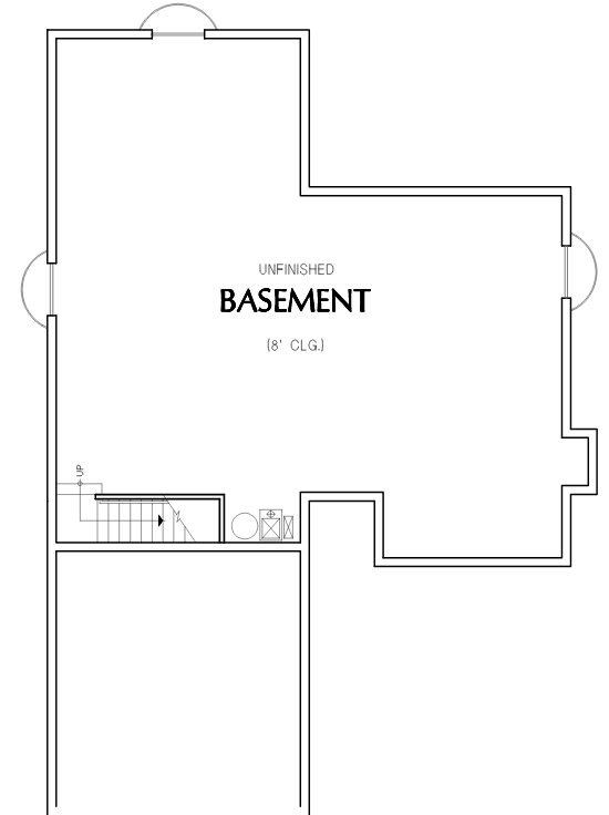 Plan 69013AM: Open Cottage Home Plan - Floor Plan - Basement - Cottage, Northwest