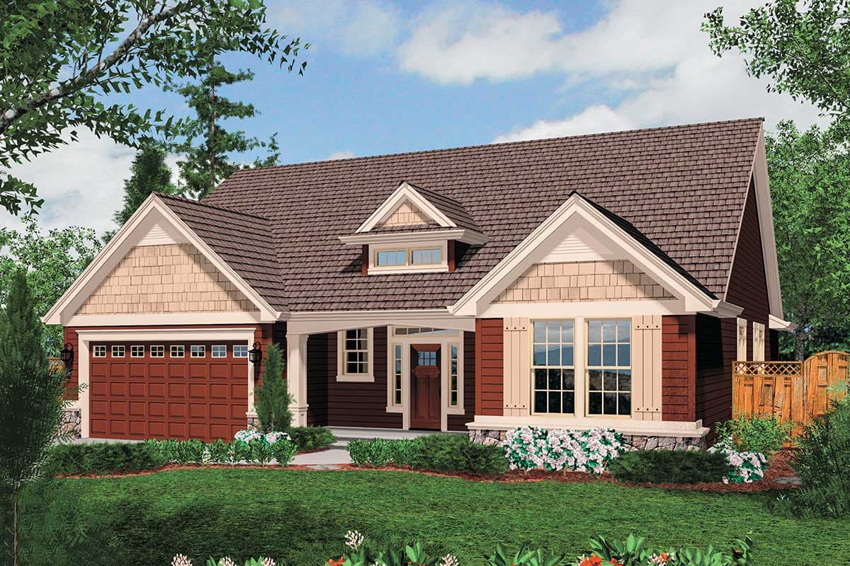 Plan 69018AM: One Story Craftsman House Plan with Flex Room - 1797 Sq Ft - Image #5 - Cottage, Traditional
