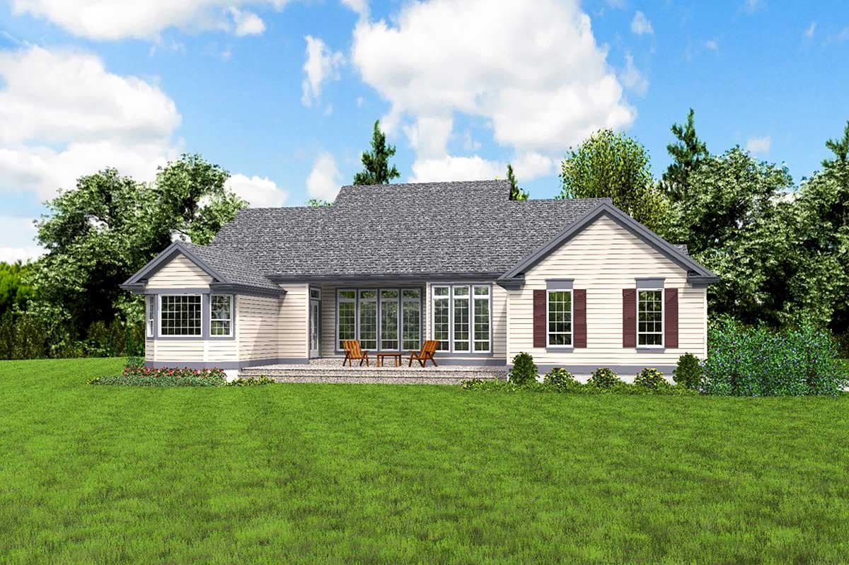 Plan 69021AM: Country House Plan With Two Covered Porches - 2367 Sq Ft - Image #6 - Country