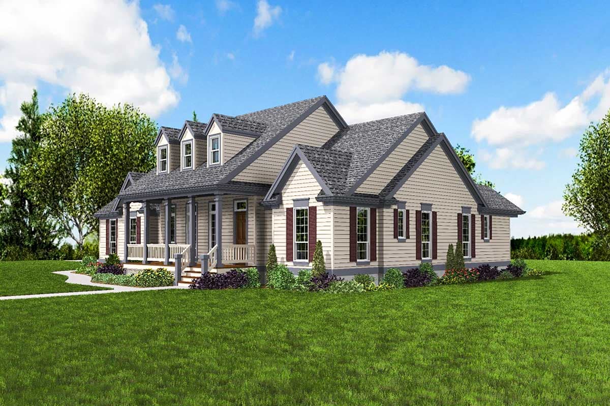 Plan 69021AM: Country House Plan With Two Covered Porches - 2367 Sq Ft - Image #11 - Country