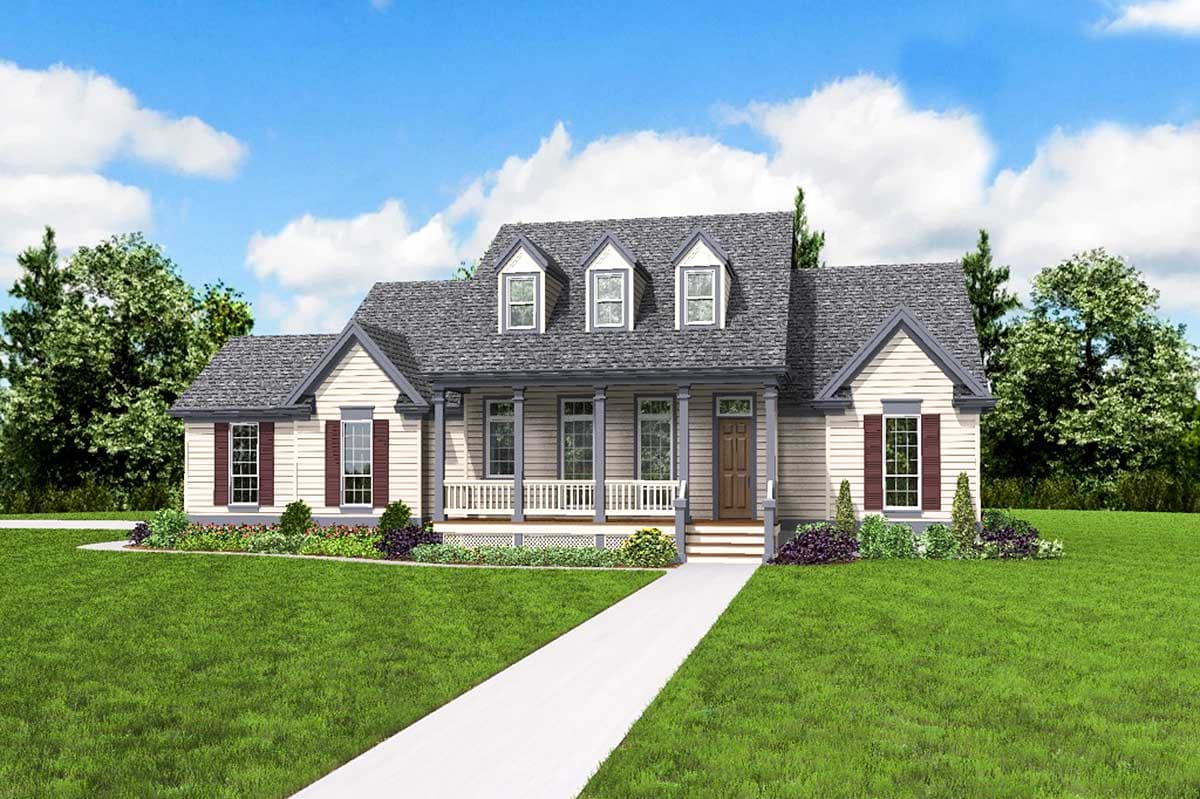 Plan 69021AM: Country House Plan With Two Covered Porches - 2367 Sq Ft - Image #12 - Country