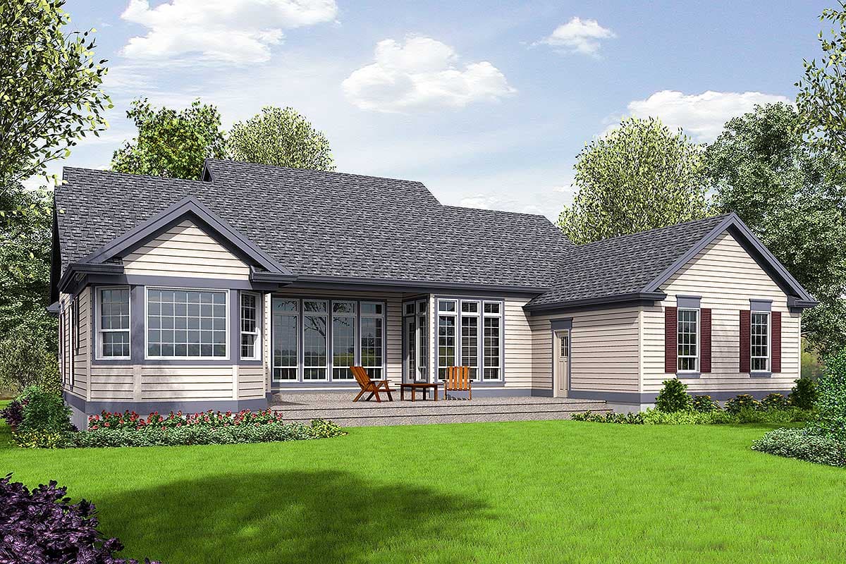 Plan 69021AM: Country House Plan With Two Covered Porches - 2367 Sq Ft - Image #7 - Country