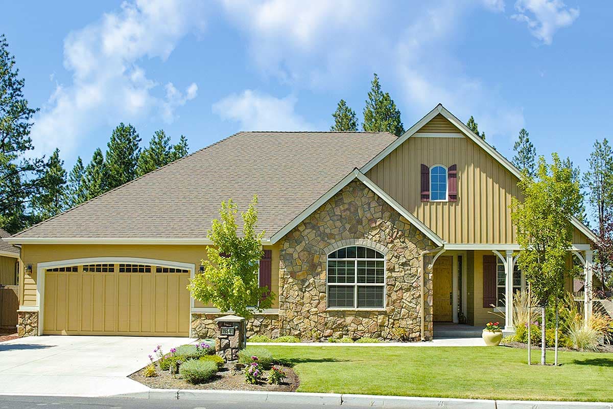 Plan 69022AM: Single Story Northwest Cottage Plan with 2-Car Garage - Image #5 - Cottage, Northwest