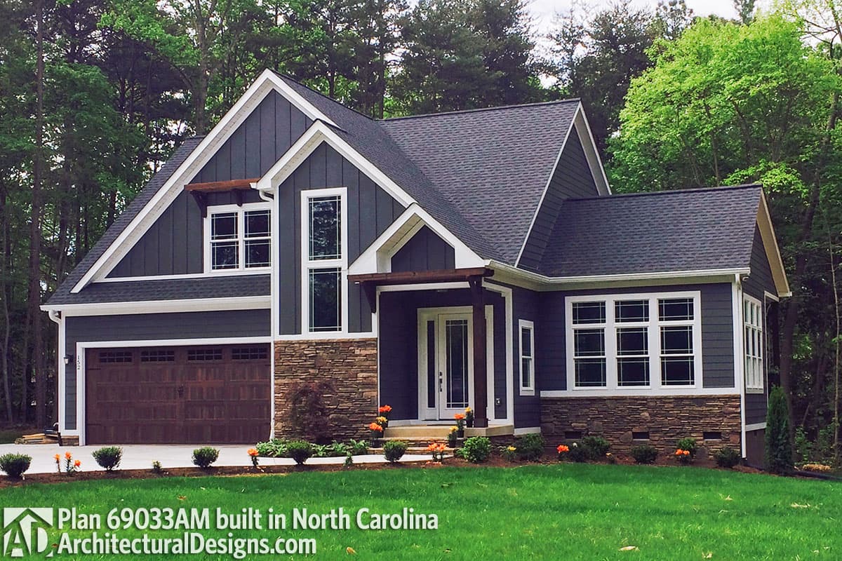 build gallery item - House Plan 69033AM comes to life in North Carolina