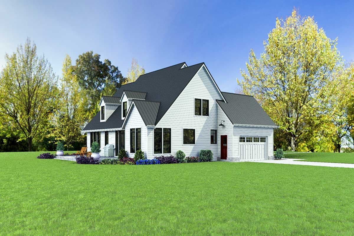Plan 69037AM: Country Home Plan with 3 Functional Dormers - 2561 Sq Ft - Image #6 - Country, Farmhouse, Traditional